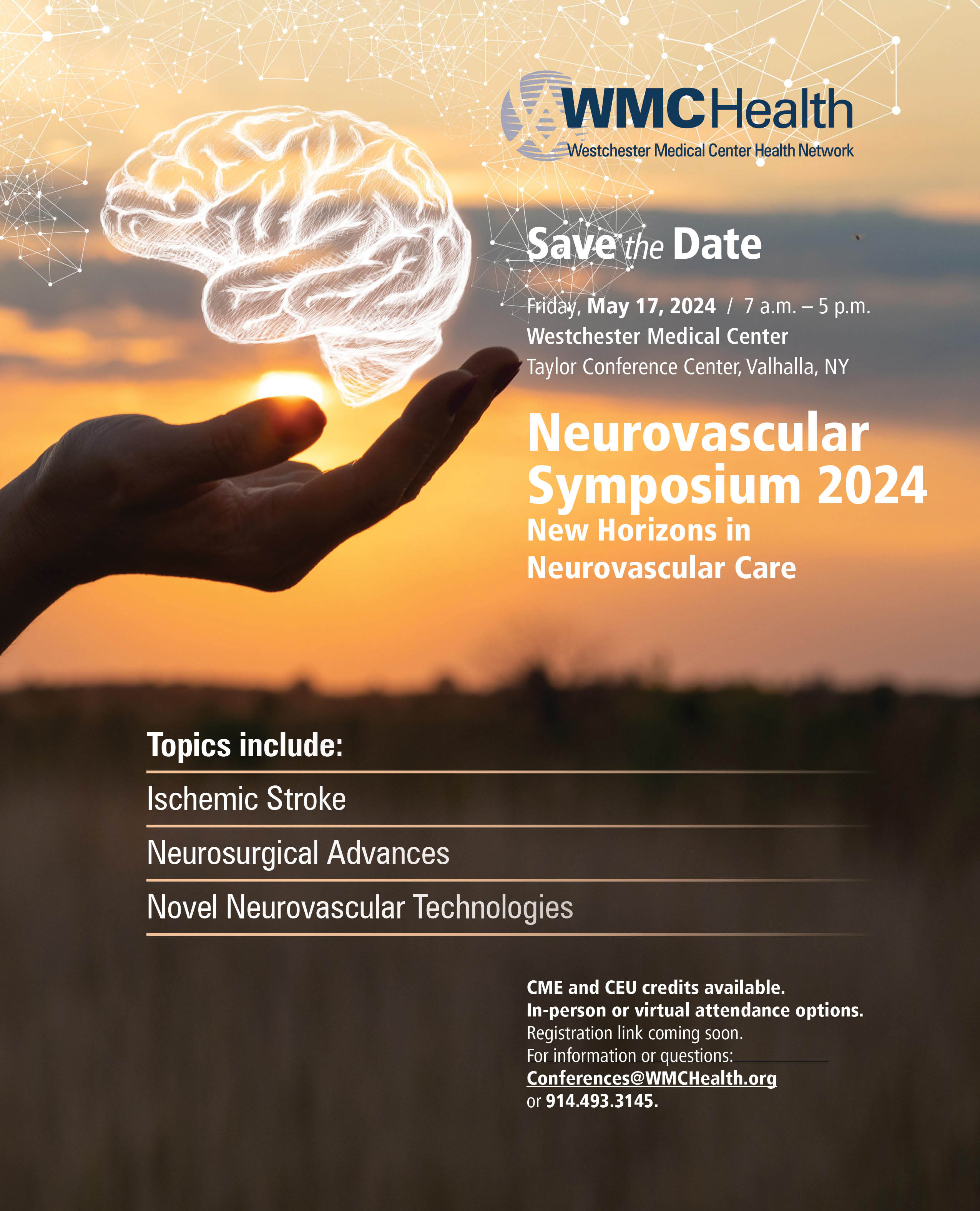 Save the Date: Westchester Neurovascular Symposium, May 17, 2024