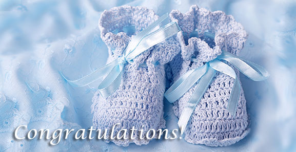 congratulations baby shoes