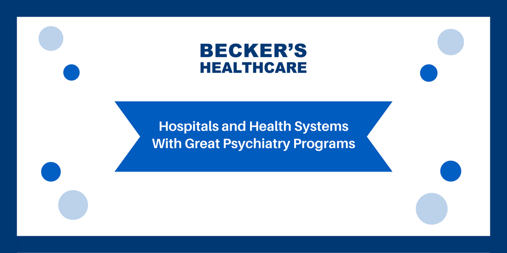 Becker's Healthcare Great Psychiatry Program badge
