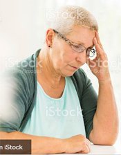headache older woman